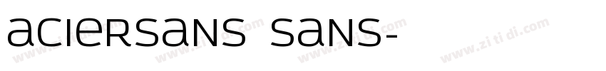 aciersans sans字体转换